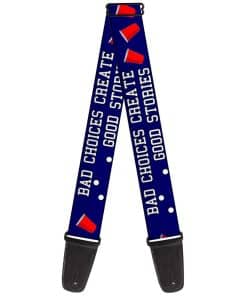 Correa de guitarra Buckle-Down - Beer Pong MALAS DECISIONES