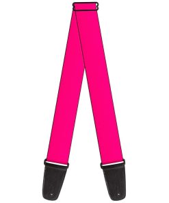 Correa de Guitarra Estampada Neon Pink de 2 Pulgadas de