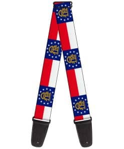 Correa de guitarra de Buckle-Down Bandera de Georgia 2
