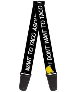 Correa de guitarra Buckle-Down Taco Cat I Dont Want to Taco