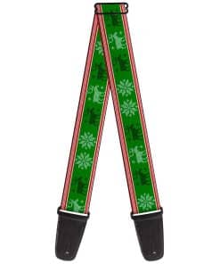 Correa de Guitarra Buckle-Down Christmas Stitch Moose