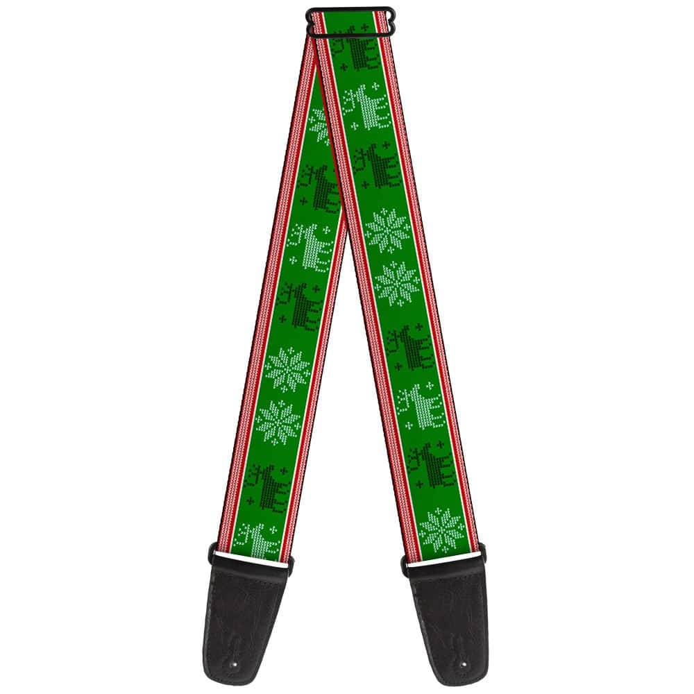 Correa de Guitarra Buckle-Down Christmas Stitch Moose