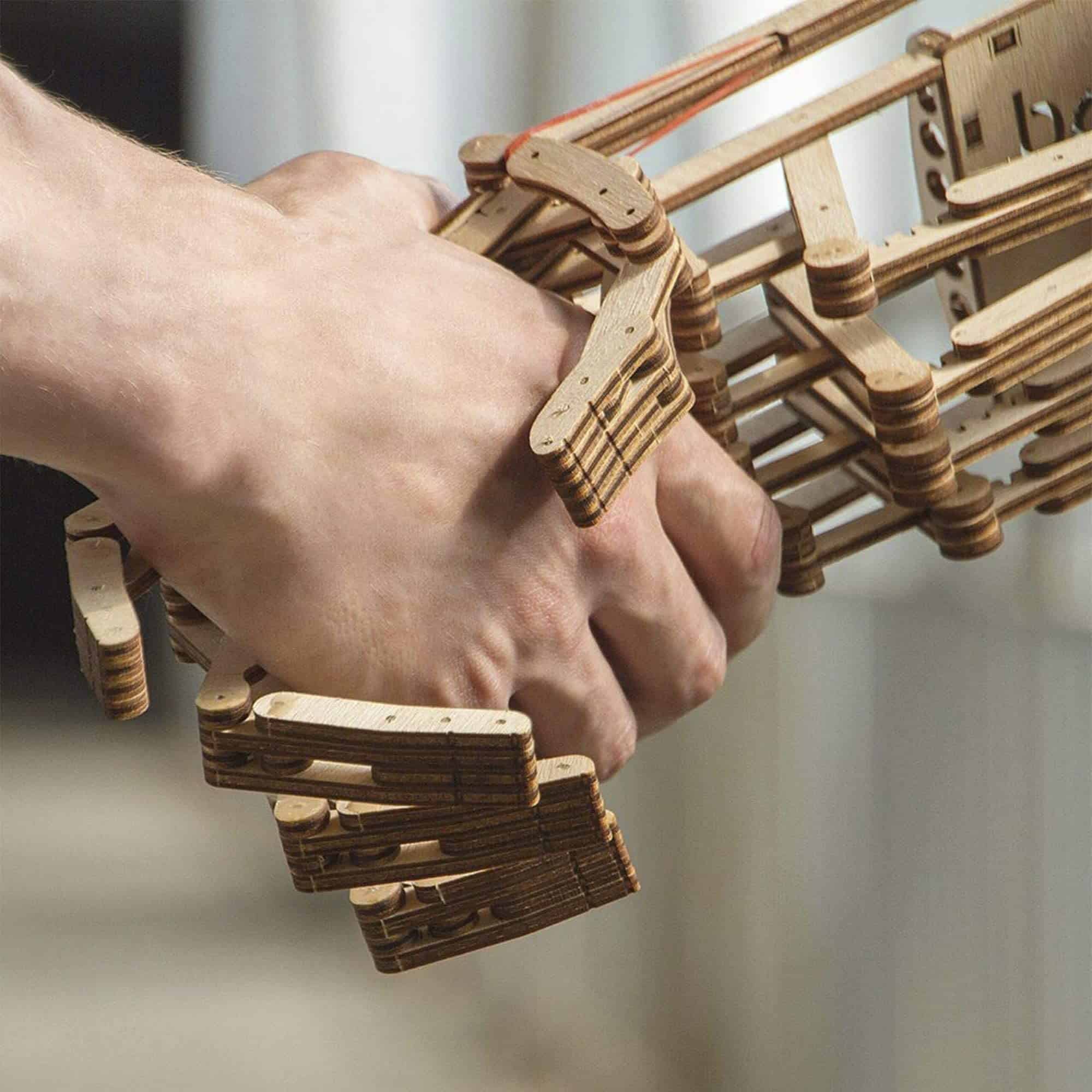 Wood Trick Rompecabezas de Madera Robot Hand - Kit de - Imagen 7