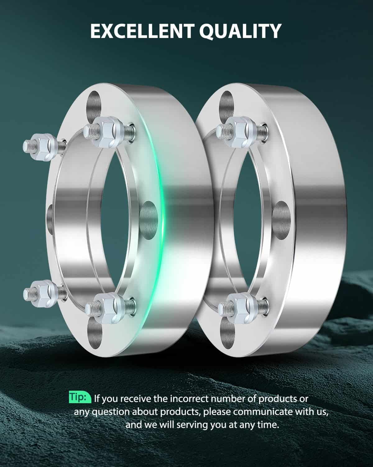 Adaptadores de separadores de rueda SCITOO 2X 4 Lug 1.5 - Imagen 3