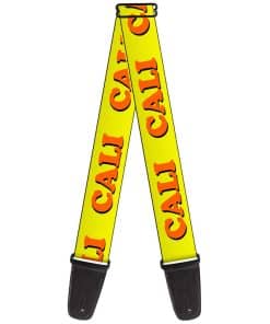 Correa de Guitarra Buckle-Down Cali Amarillo Naranja 2