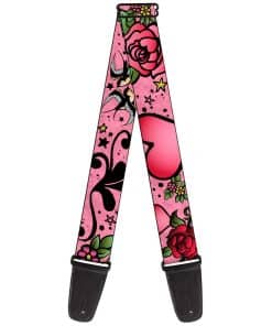 Correa de Guitarra Buckle-Down Mom Dad Close Up Pink