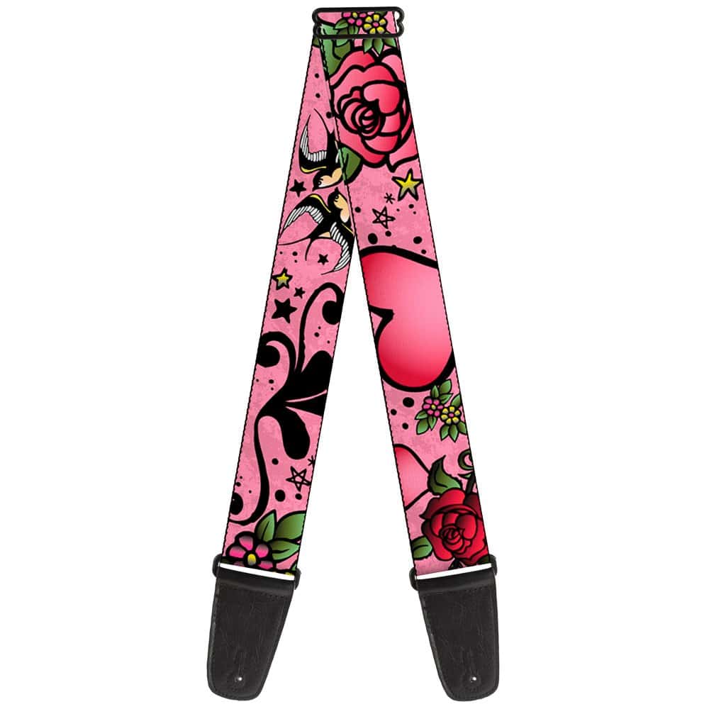 Correa de Guitarra Buckle-Down Mom Dad Close Up Pink