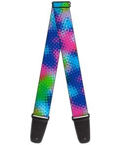 Correa de Guitarra Buckle-Down Halftone Dots Azul Claro