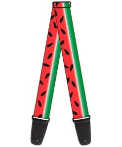 Correa para guitarra Buckle-Down Watermelon Stripe Rojo