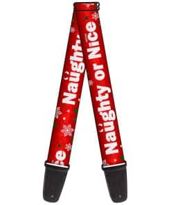 Correa de Guitarra Buckle-Down Navideña Travieso o Bonachón