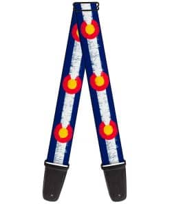 Correa para guitarra Buckle-Down Colorado Flags2 Repeat