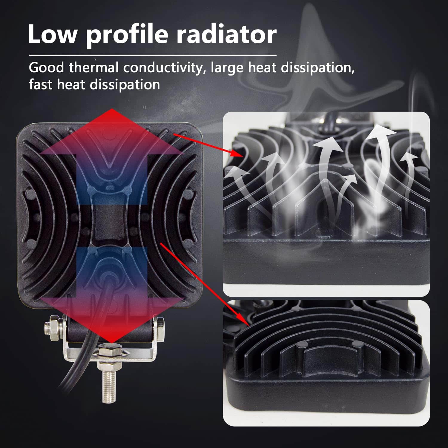 AUXTINGS 10 Piezas 4 pulgadas 27W Barra de Luz de Trabajo - Imagen 6
