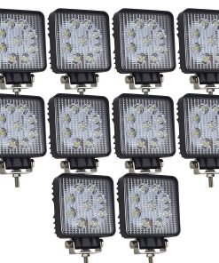 AUXTINGS 10 Pcs 4 pulgadas 27W Foco de Trabajo LED Barra de