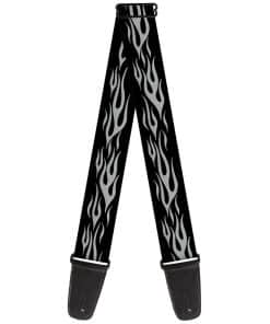 Correa de guitarra Buckle-Down Llama Plateada de 2 pulgadas