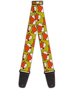 Correa para guitarra Buckle-Down Fox Face Scattered Warm