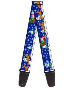 Correa de Guitarra Buckle-Down Santa Renos 2 Pulgadas de