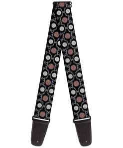 Correa de Guitarra Tapestry 1 Negra de 2 Pulgadas de Ancho