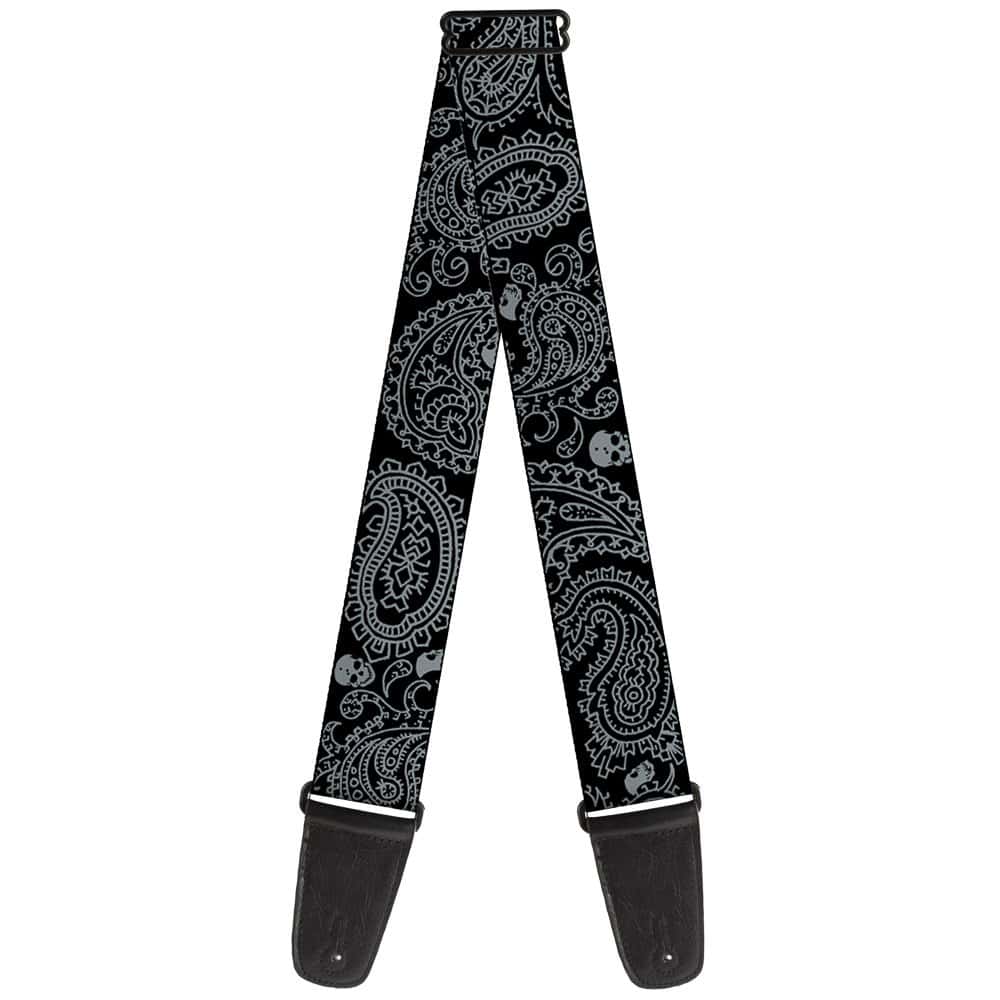 Correa para Guitarra Buckle-Down Bandana Calaveras Negro