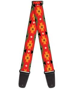 Correa de Guitarra Buckle-Down Navajo Tan Rust Olive Black