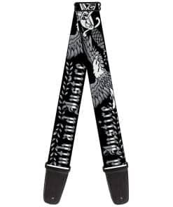 Correa de guitarra Truth And Justice Negra Blanca 2