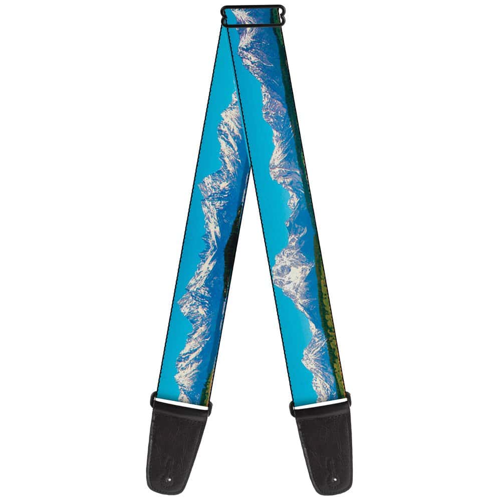 Correa de Guitarra Buckle-Down Paisaje Montañas Nevadas 2