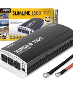 Wagan EL3722 1500W Slimline DC to AC Power Inverter 1500