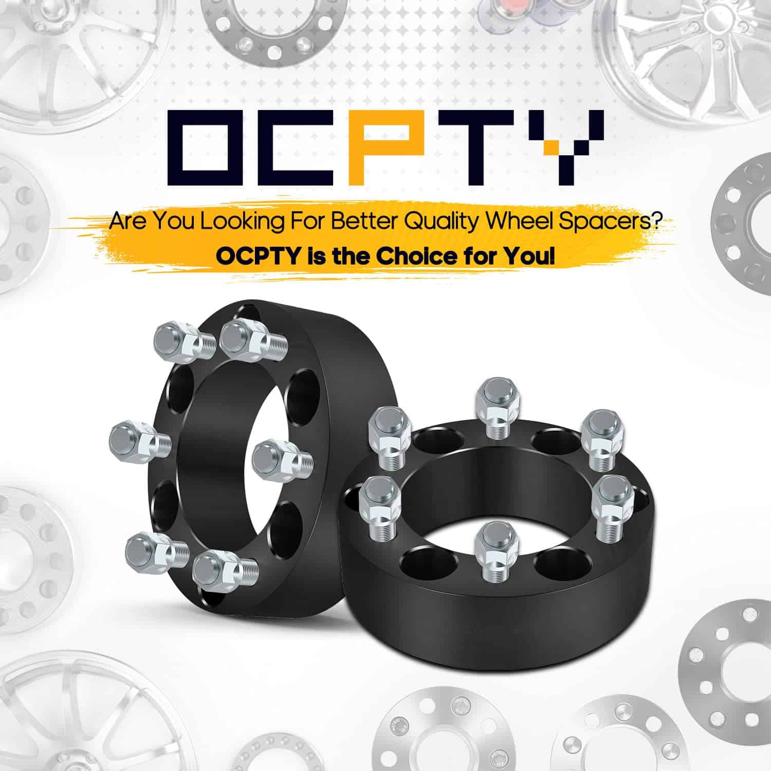 OCPTY 2PCS Separadores de Rueda de 2 Pulgadas 6x5.5 a 6x5.5 - Imagen 3