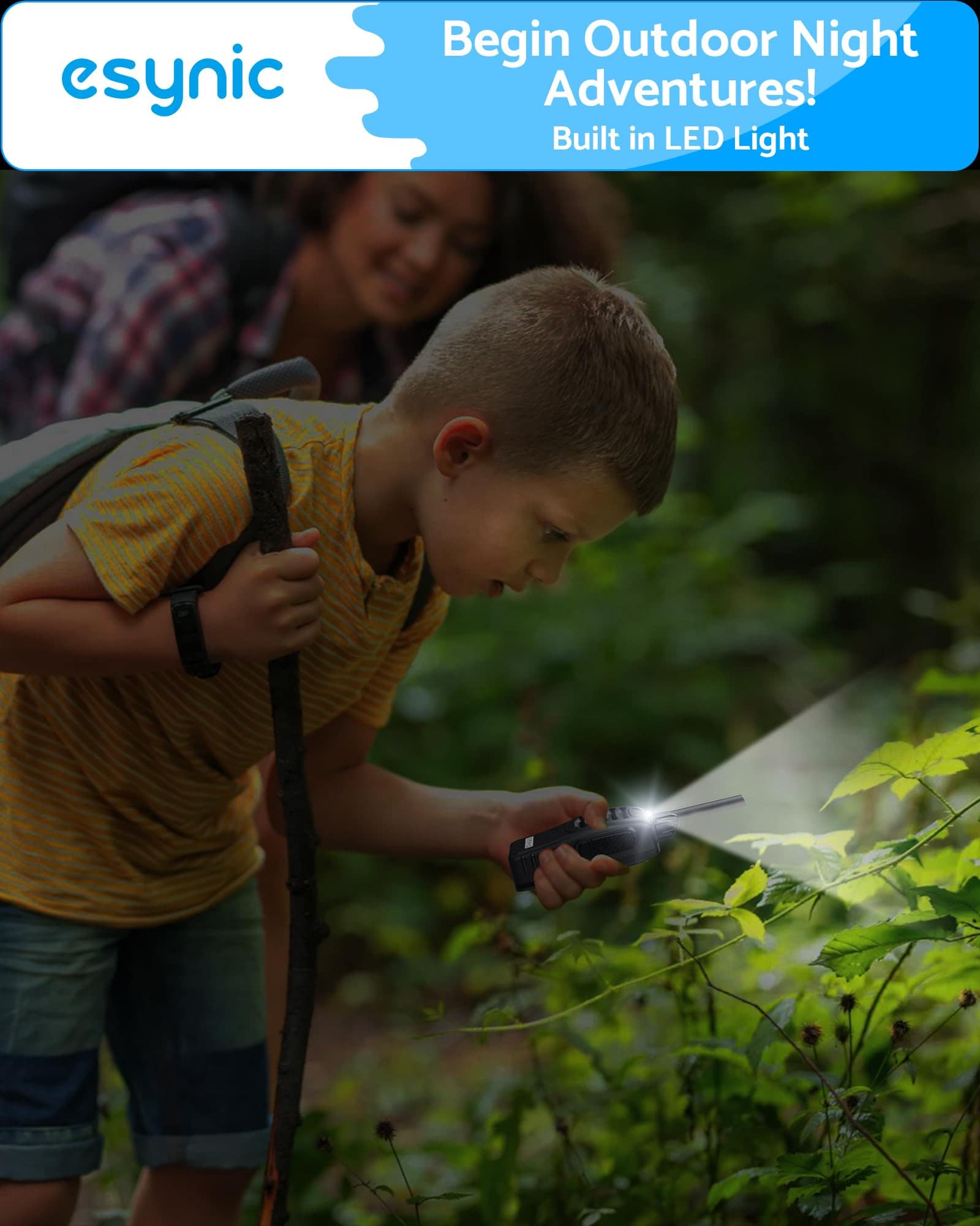 eSynic 4Pack Walkie Talkies Profesionales para Adultos - Imagen 7