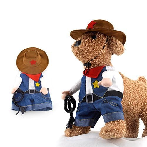 Disfraz de vaquero para mascotas, ropa para gatos y perros - Imagen 4