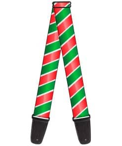 Correa de Guitarra Buckle-Down Caramelo4 Blanca Roja Verde