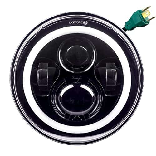 Faros LED de 7 pulgadas Eagle Lights con Anillo de Halo