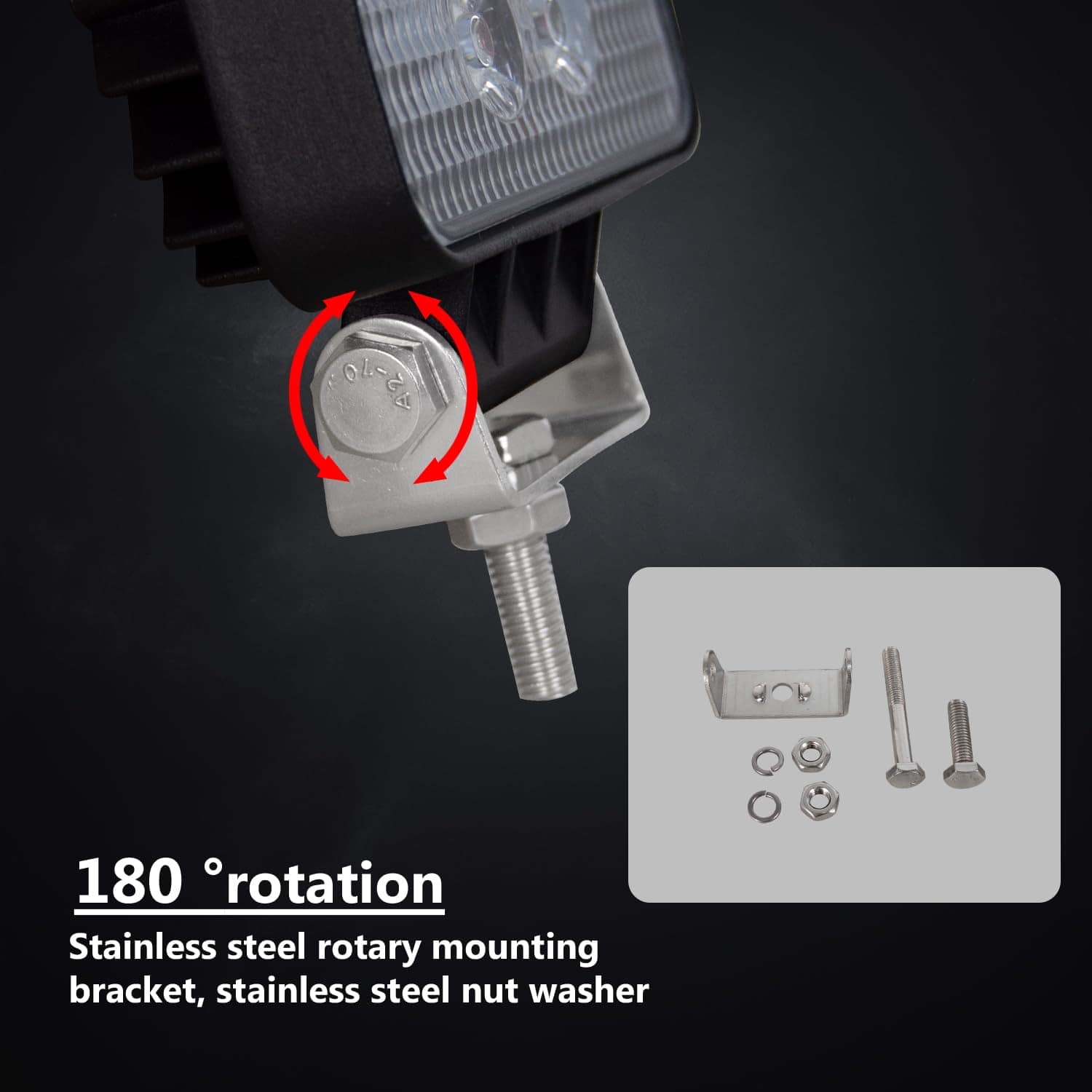 AUXTINGS 10 Piezas 4 pulgadas 27W Barra de Luz de Trabajo - Imagen 5