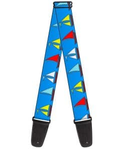 Correa de Guitarra Buckle-Down Veleros Azul 2 Pulgadas de