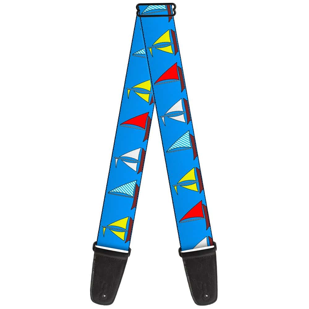 Correa de Guitarra Buckle-Down Veleros Azul 2 Pulgadas de