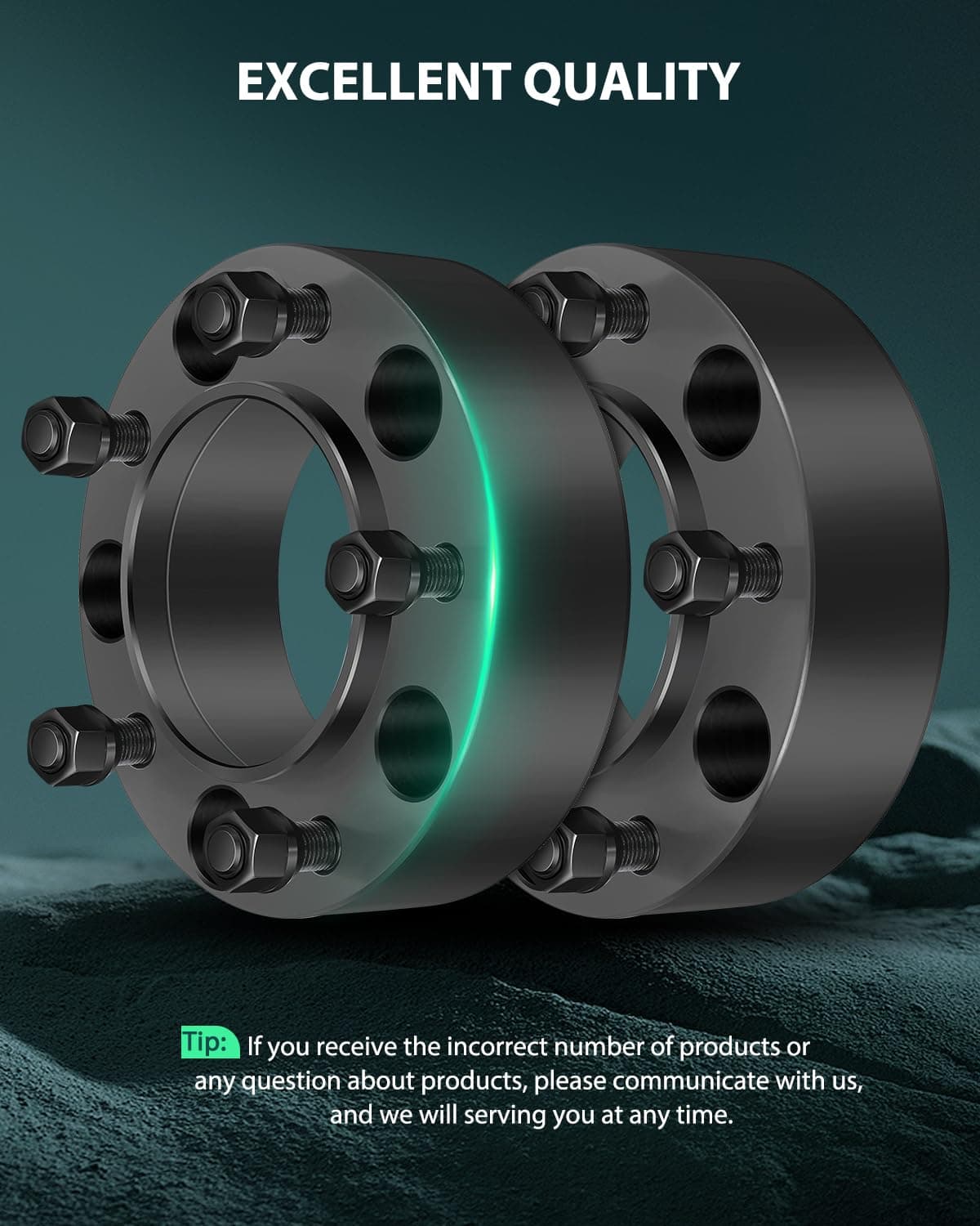 Juego de 4 Espaciadores de Rueda Hubcentric de 5x150mm 2" - Imagen 3