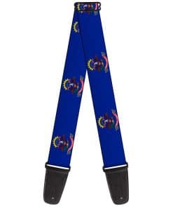 Correa de guitarra Buckle-Down con banderas de Dakota del