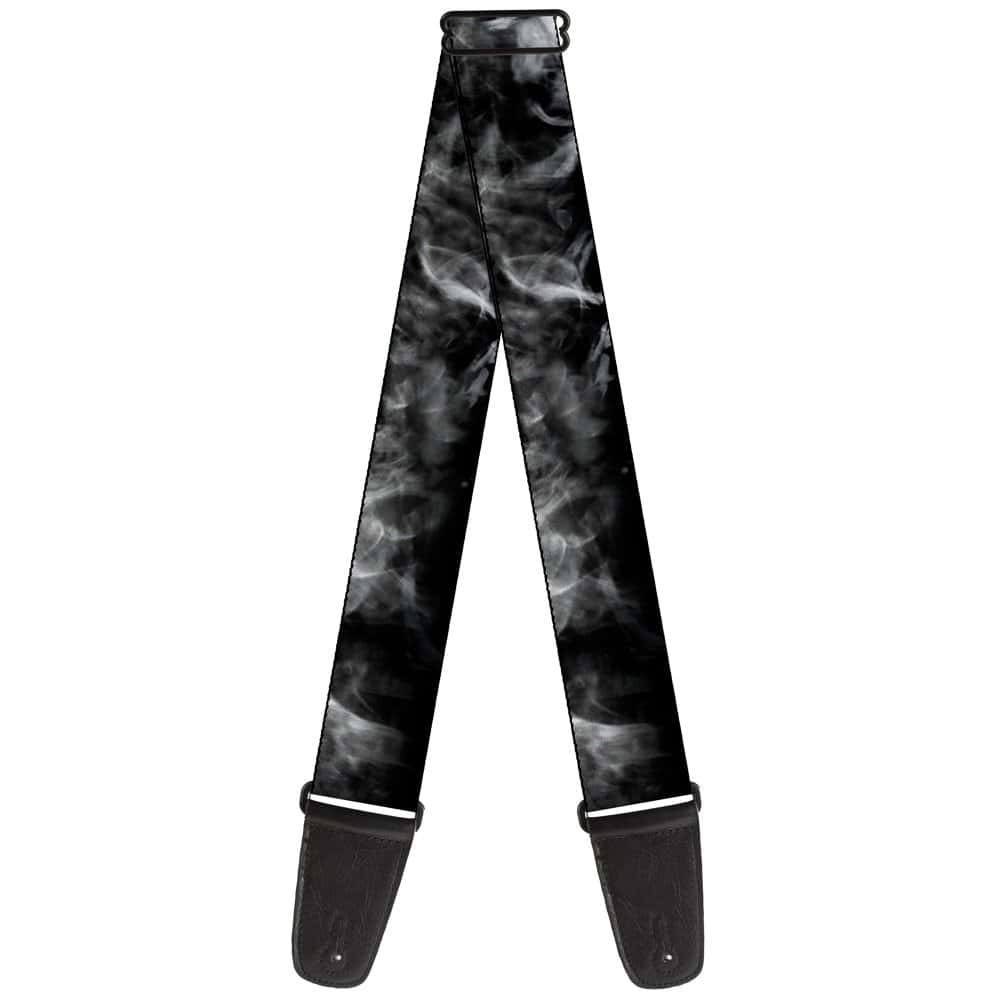 Correa para Guitarra Smoke Black Gris 2 Pulgadas de Ancho