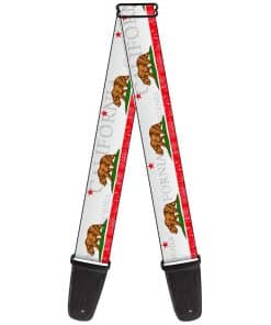 Correa para Guitarra California Bear Star Crackle Stripe