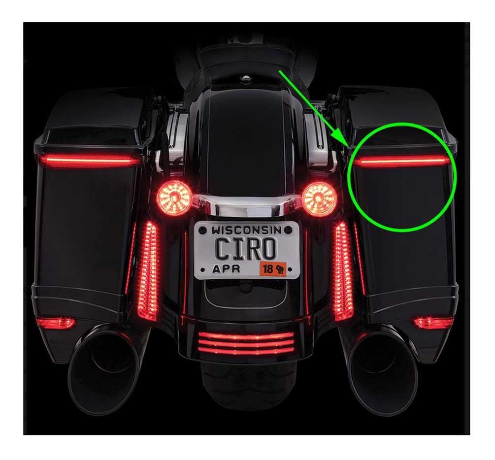 Luces LED Bag Blades Ciro, para modelos Harley FLHT FLTR - Imagen 4
