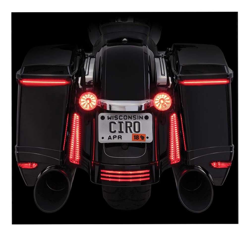 Luces LED Bag Blades Ciro, para modelos Harley FLHT FLTR