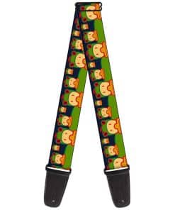 Correa de guitarra Buckle-Down Duck Frog Hat 2 pulgadas de