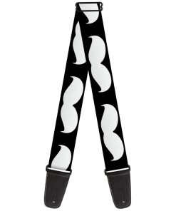Correa de guitarra Bigote Negra y Blanca de 2 Pulgadas de