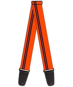 Correa de Guitarra Buckle-Down Racing Stripe Naranja Azul 2
