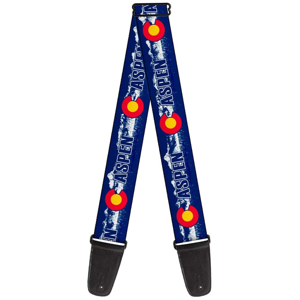 Correa de guitarra de Buckle-Down Colorado Aspen Flag Snowy