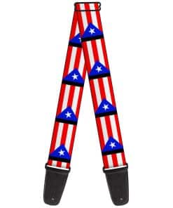 Correa para guitarra Buckle-Down Bandera de Puerto Rico
