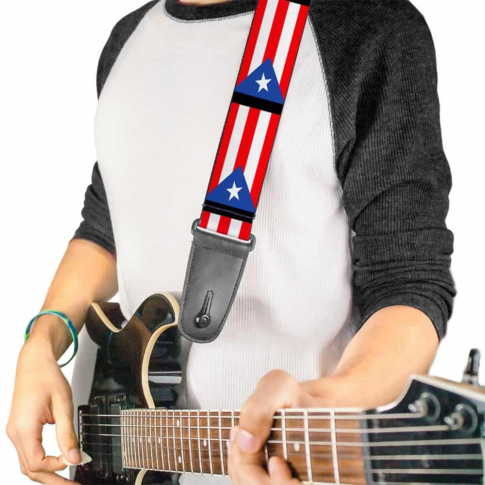 Correa para guitarra Buckle-Down Bandera de Puerto Rico - Imagen 3