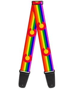Correa de guitarra Buckle-Down Colorado Flags2 Pride de 2