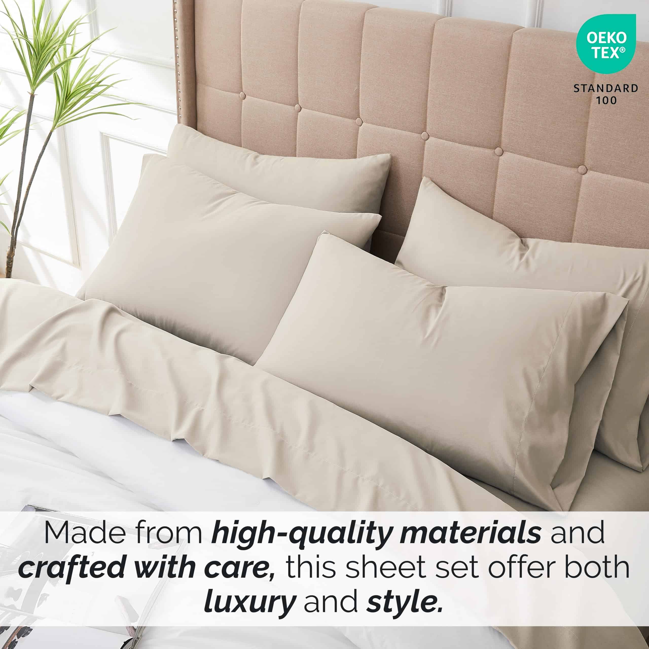 Juego de sábanas de 6 piezas Southshore de lujo, con - Imagen 5