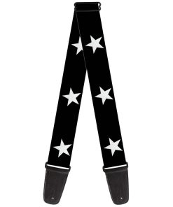 Correa de Guitarra Buckle-Down Estrella Negra Blanca 2