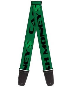 Correa para Guitarra Buckle-Down Cash Money Dollar Verde